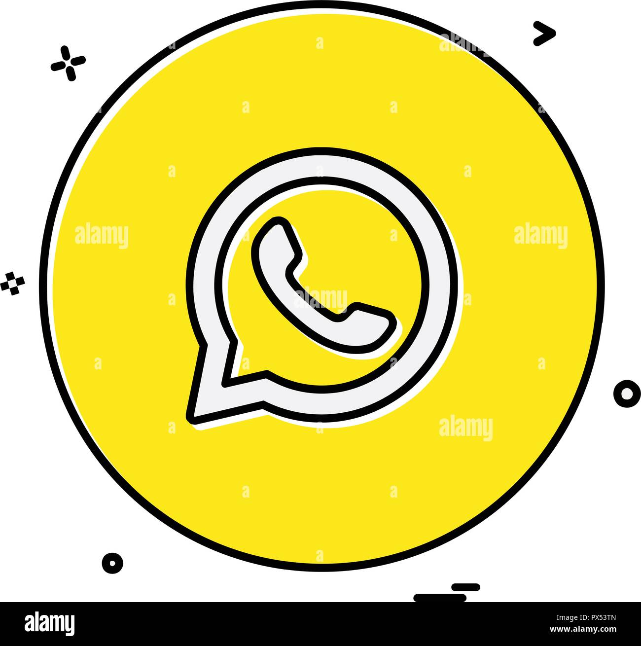 Whatsapp icona vettore di design Illustrazione Vettoriale