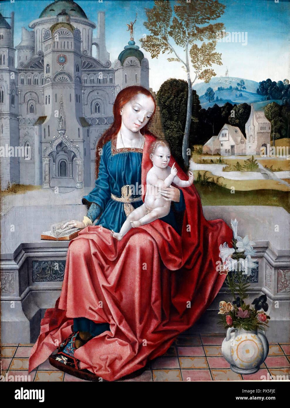 Museo di arte e storia. Madonna e Bambino. (Dettaglio). 1520-1530. Ginevra. La Svizzera. Foto Stock