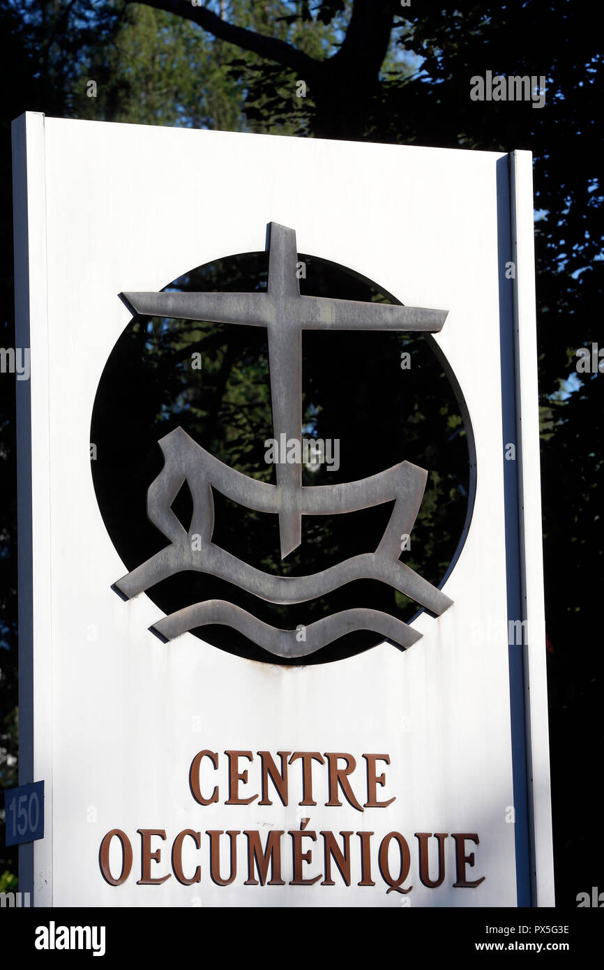 Consiglio Mondiale delle Chiese (WCC ). Centro Ecumenico. Ginevra. La Svizzera. Foto Stock