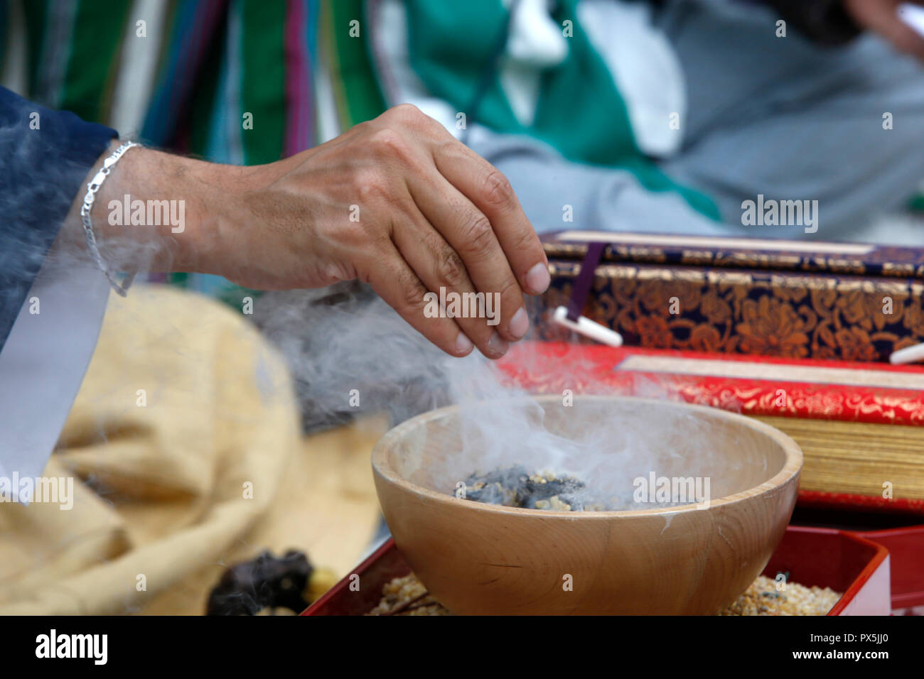 Meditazione Zen al Salon Zen, Paris, Francia. Foto Stock
