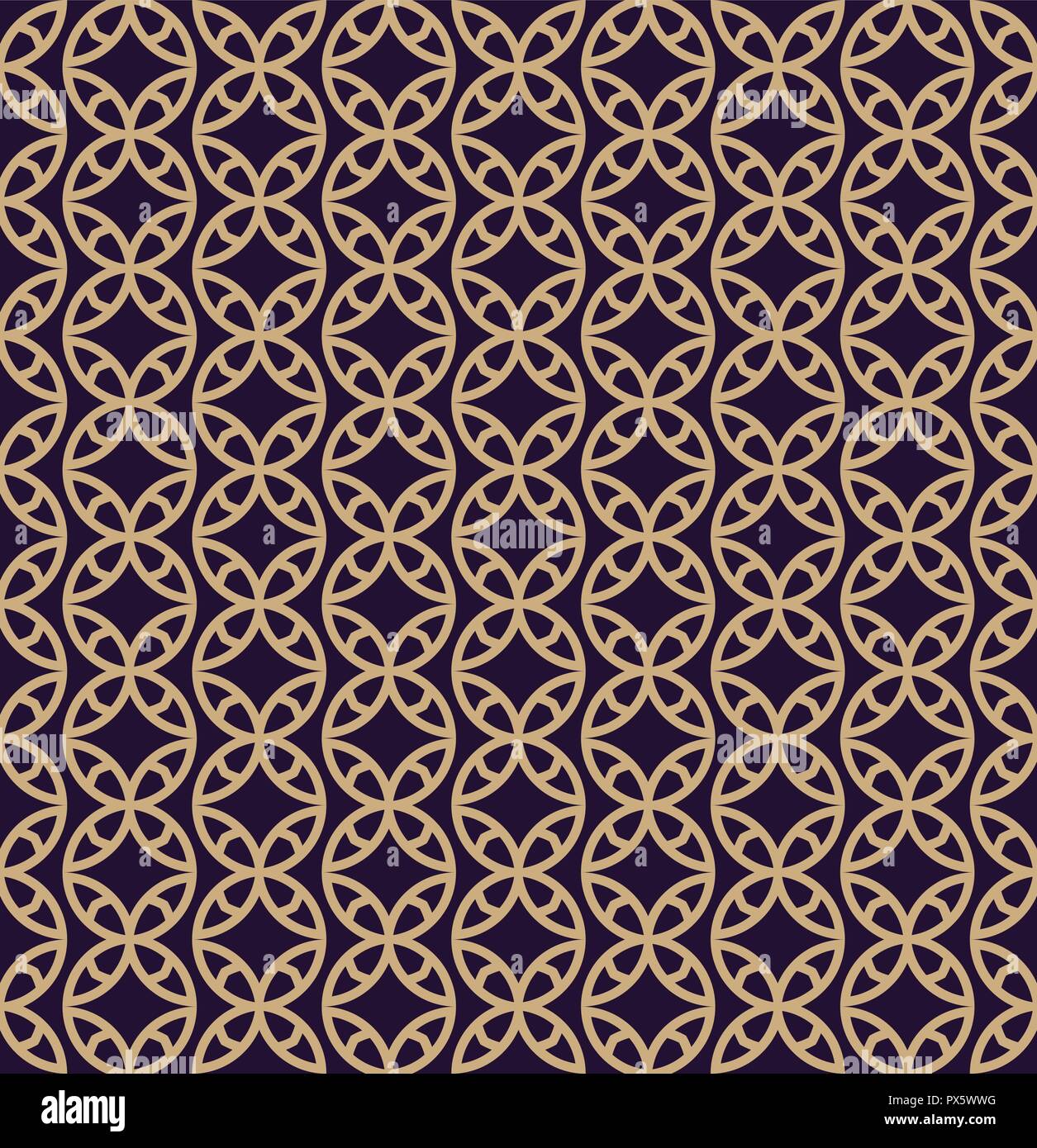 Vector seamless pattern. Moderna ed elegante struttura. Geometrico ornamento lineare. Illustrazione Vettoriale