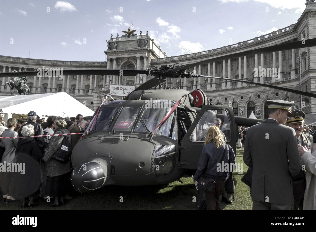 Forze armate federali sulla Heldenplatz, Austria, Vienna, 1. distretto, Heldenplatz Foto Stock