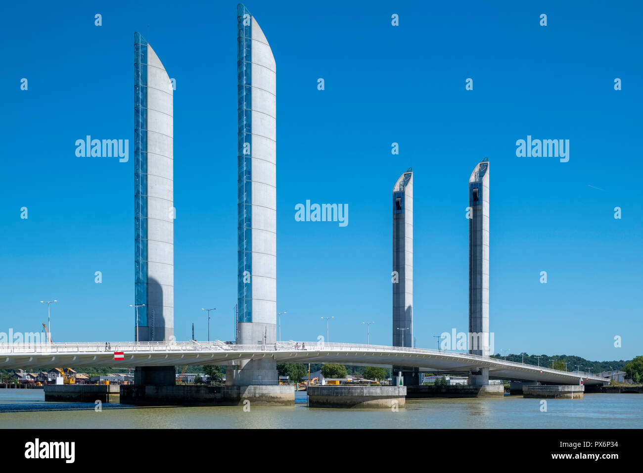 Pont Jacques Chaban-Delmas a Bordeaux, Francia, Europa Foto Stock