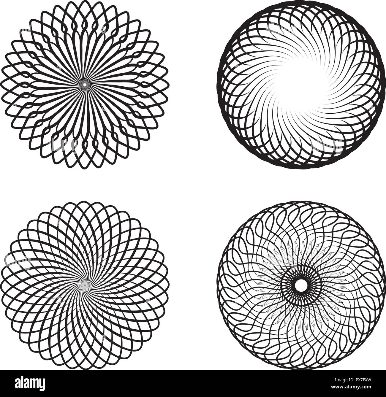 Vortex decorazione astratta Illustrazione Vettoriale