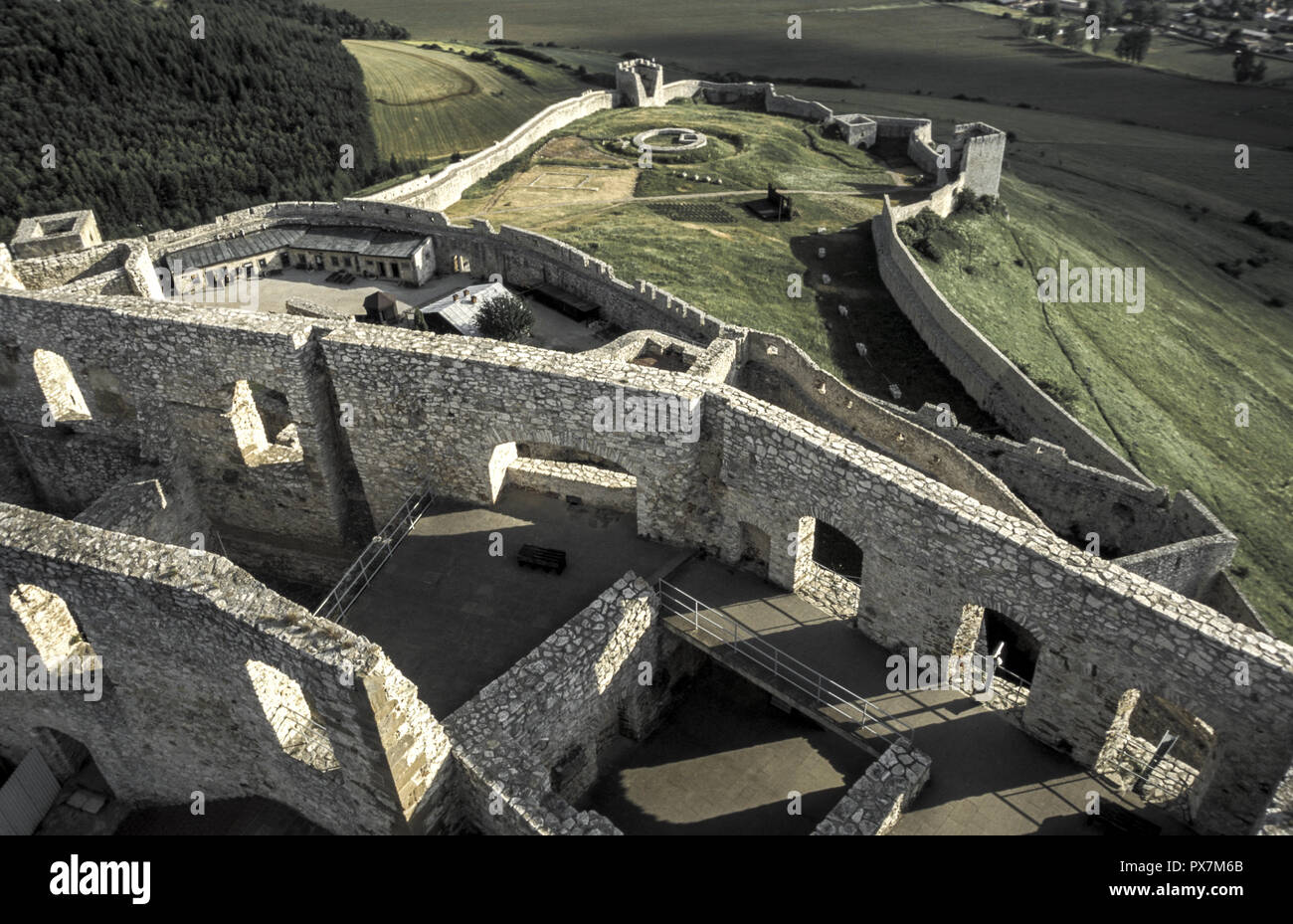 Patrimonio Mondiale dell'UNESCO, Spissky hrad, Repubblica Slovacca, Zip Foto Stock