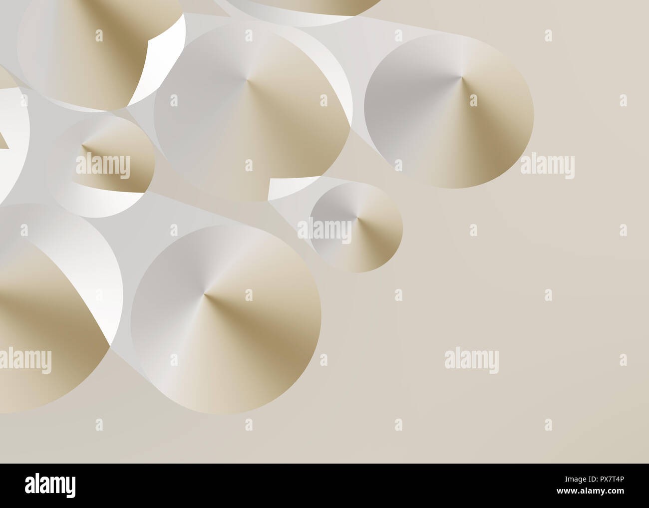 Cono astratta sfondo, 3D Foto Stock