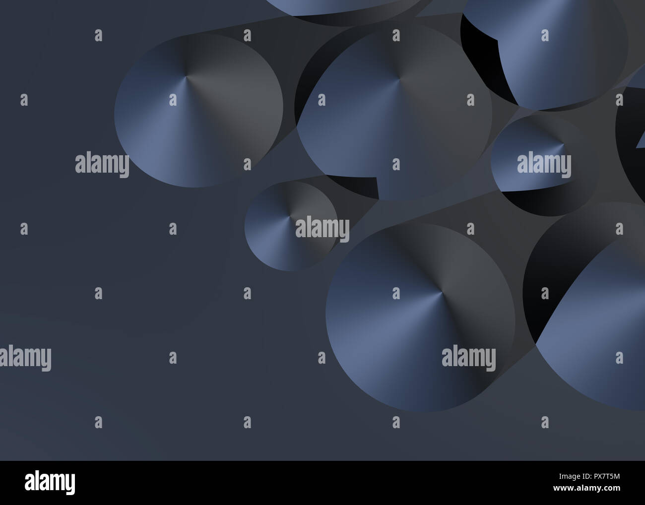 Cono astratta sfondo, 3D Foto Stock