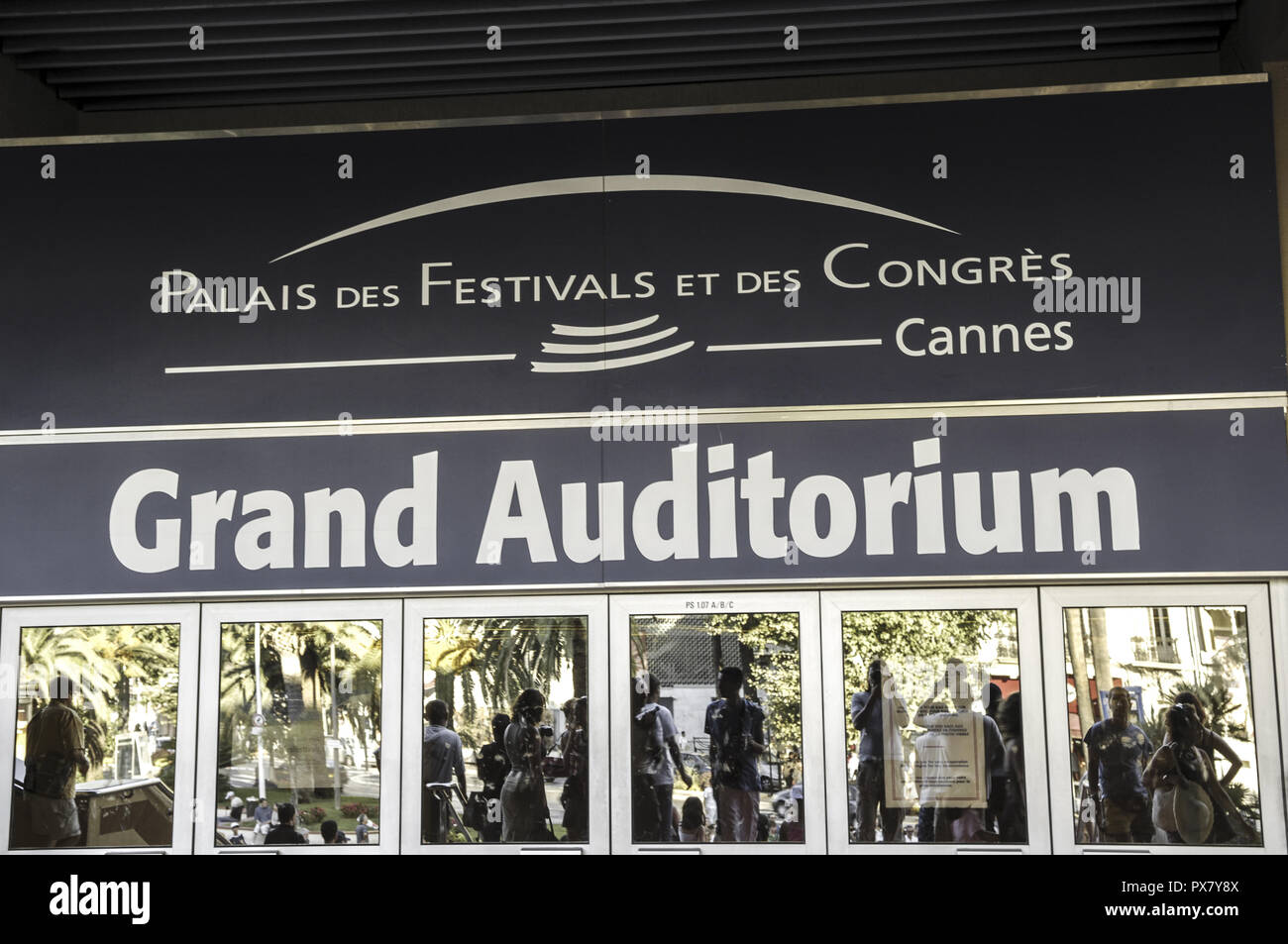 Cannes, Palais des Festivals, Francia, Cote d Azur Foto Stock