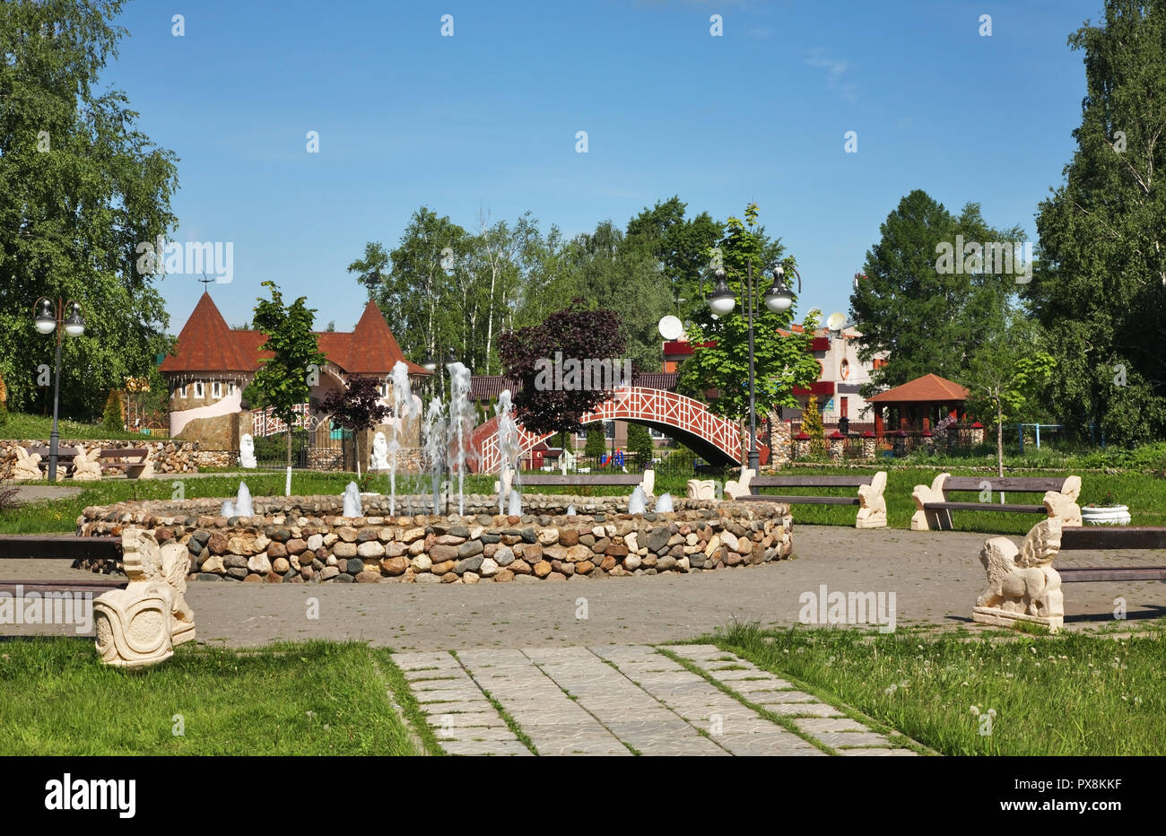 Parco di Divertimenti di Shakhovskaya. Oblast di Mosca. La Russia Foto Stock