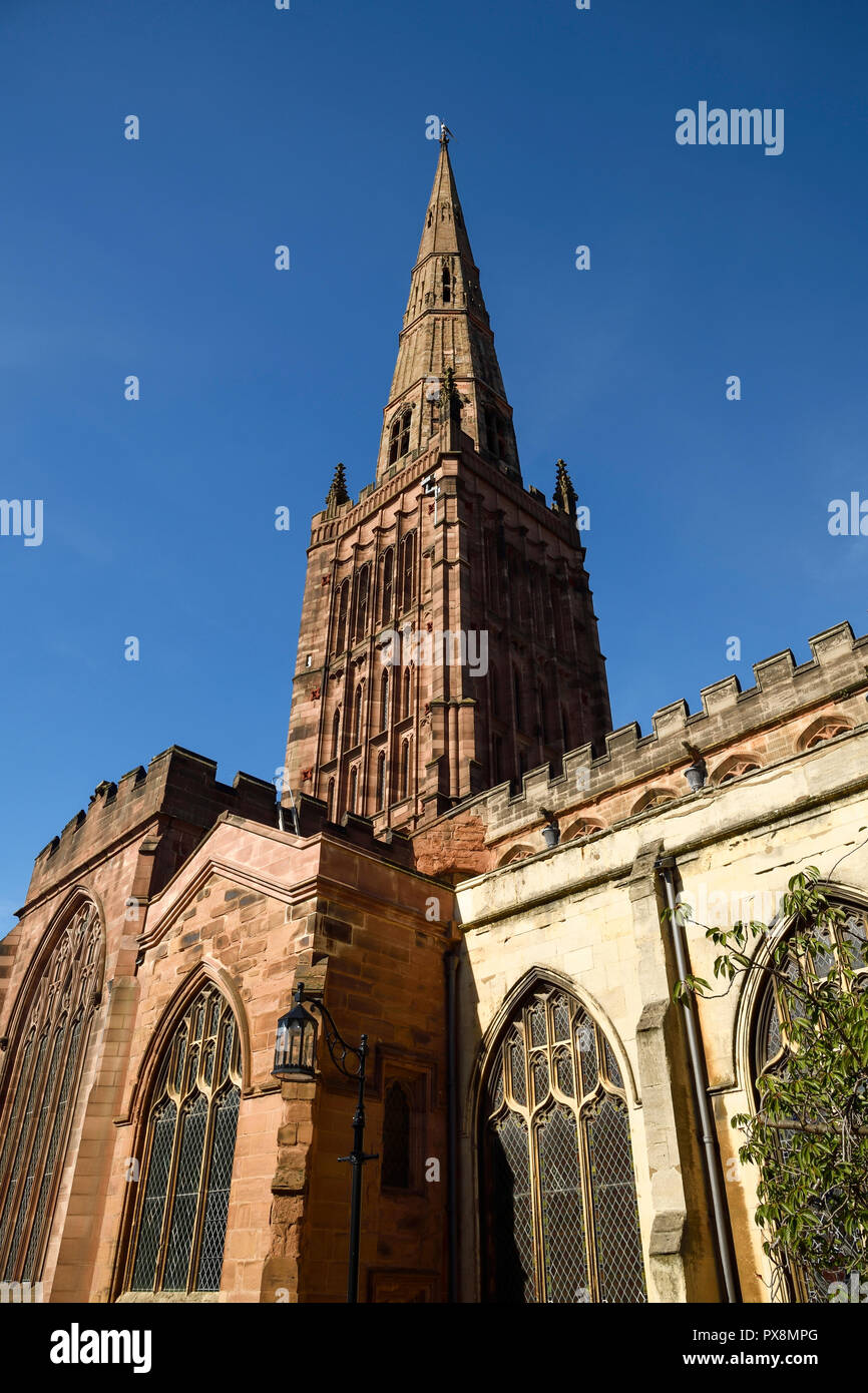 Chiesa della Santa Trinità sul cuculo Lane a Coventry city centre REGNO UNITO Foto Stock