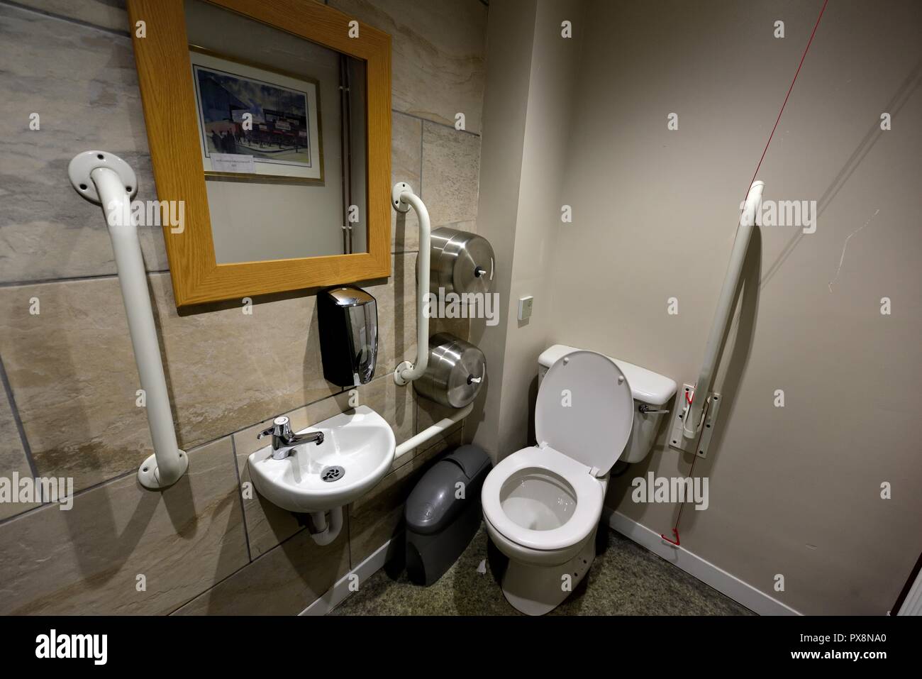 Wc pubblico interno UK. Foto Stock