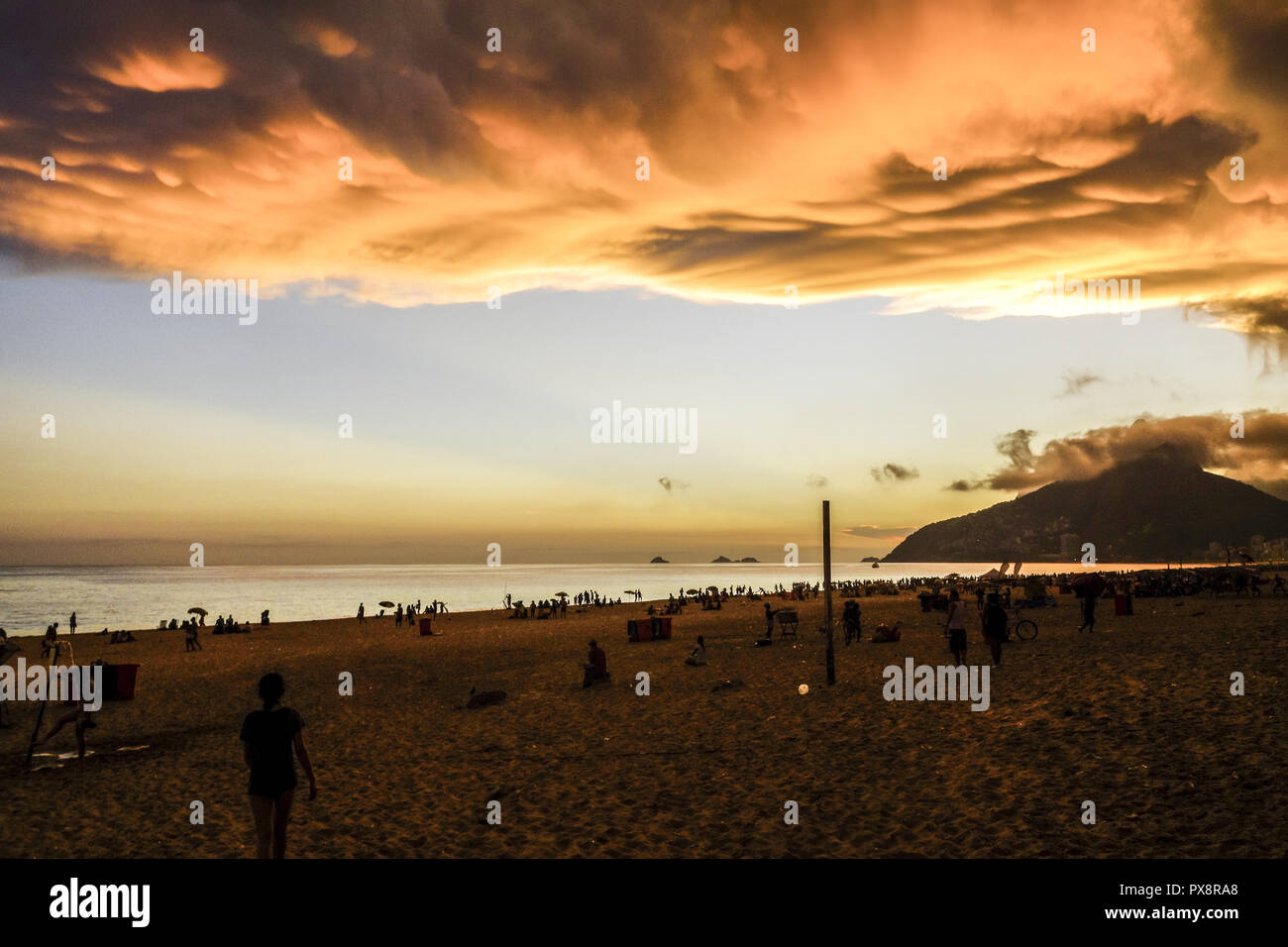 Rio de Janeiro Ipanema Beach, Brasile Foto Stock