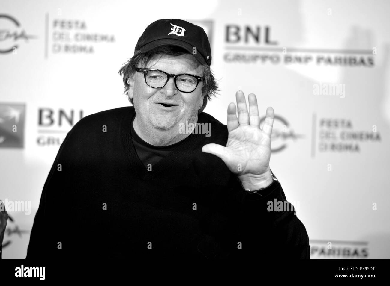 Roma, Italia. Xx oct, 2018. Roma Cinema Fest 2018 Roma Film Festival. Photocall Michael Moore Credit: Indipendente Agenzia fotografica/Alamy Live News Foto Stock