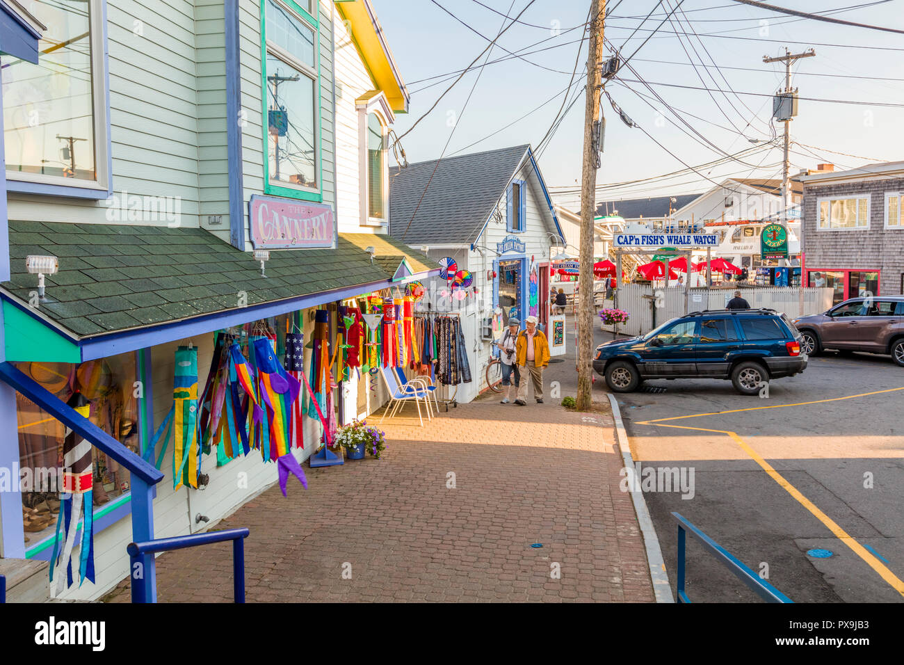 Centro business Centro di Boothbay Harbor Maine negli Stati Uniti Foto Stock