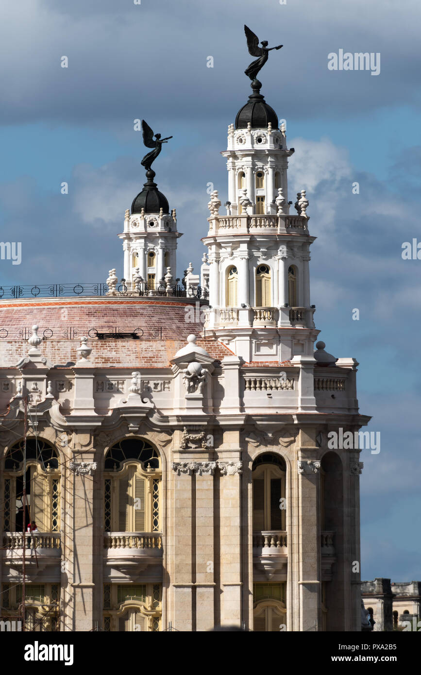 Torre di teatro Centro Gallego in Havana Cuba. Foto Stock