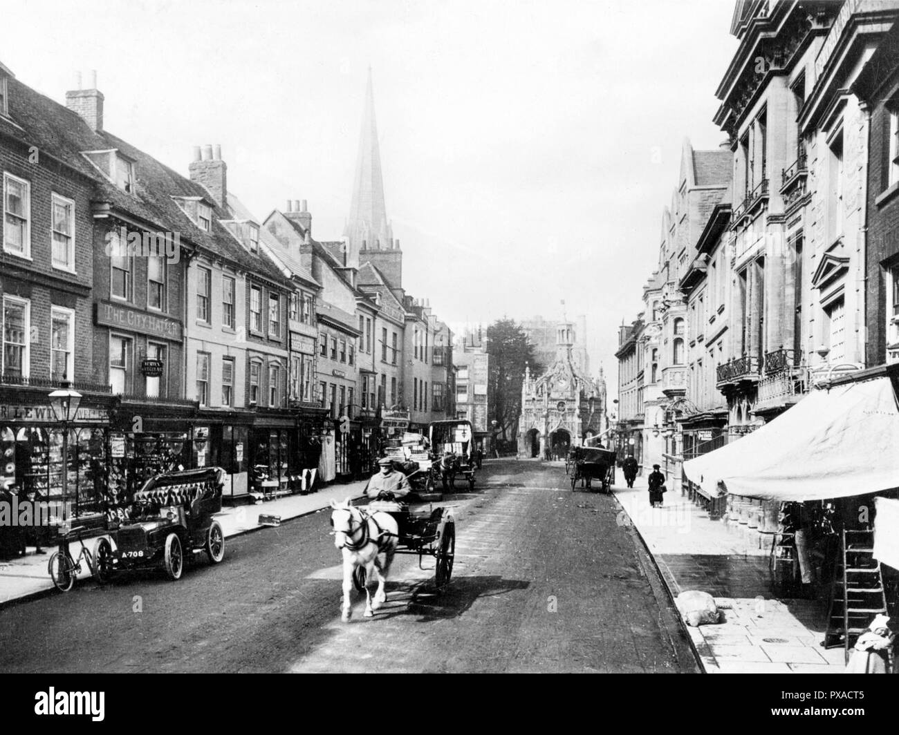 East Street, Chichester all'inizio degli anni '1900 Foto Stock