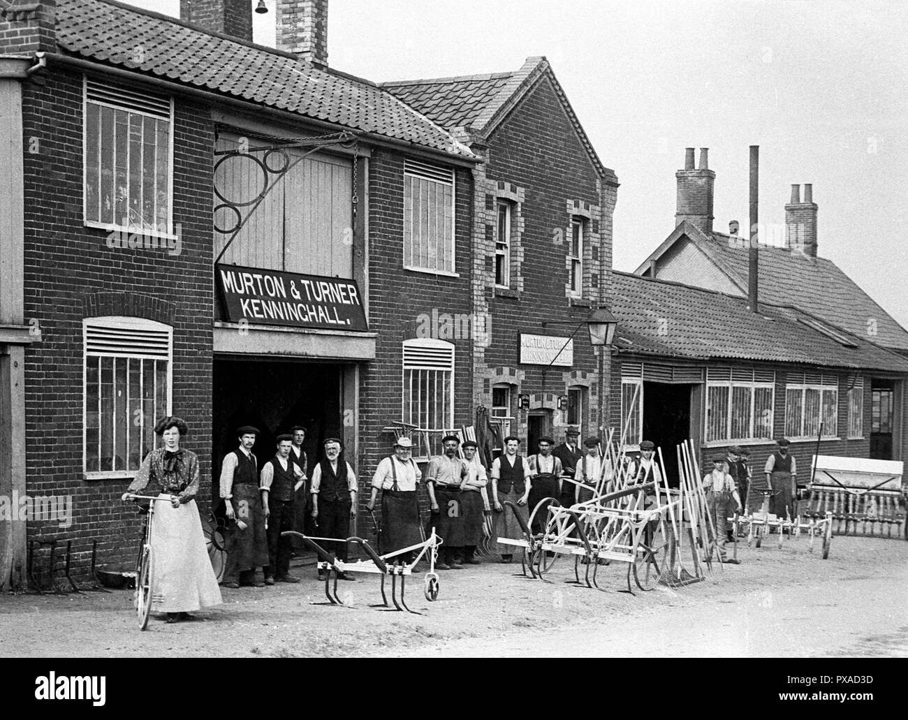Murton e Turner Factory, Kenninghall all'inizio degli anni '1900 Foto Stock