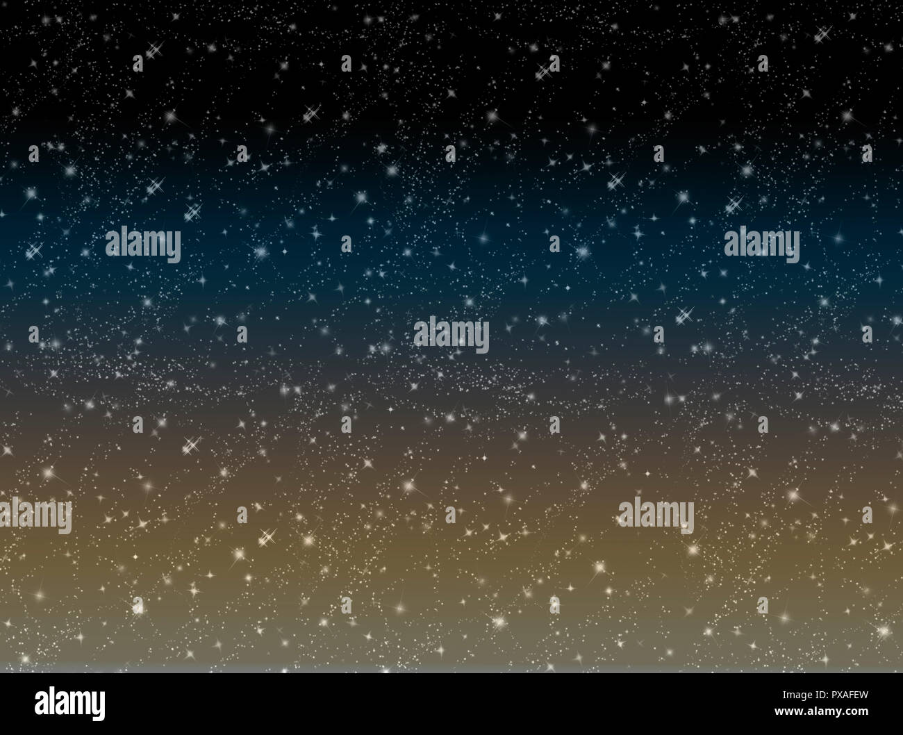 Cielo stellato, gradiente dello sfondo del cielo notturno. Spazio. Mappa del cielo. Gradiente dello sfondo Foto Stock