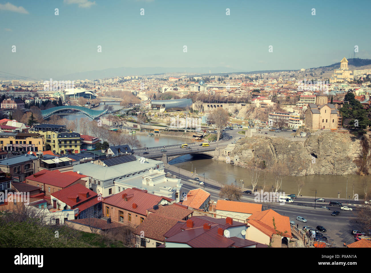 Il centro di Tbilisi Foto Stock