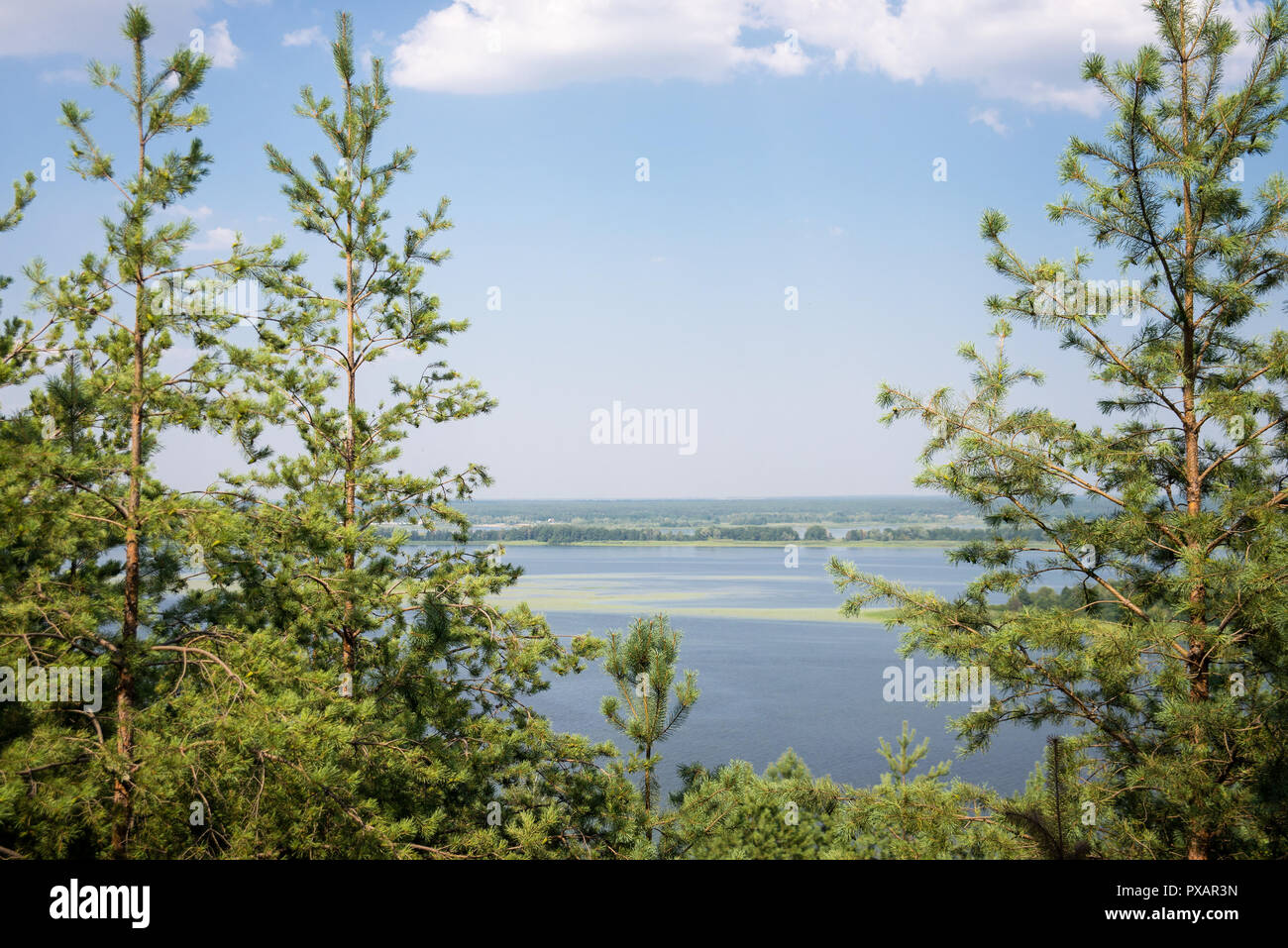 La vista sul fiume Foto Stock