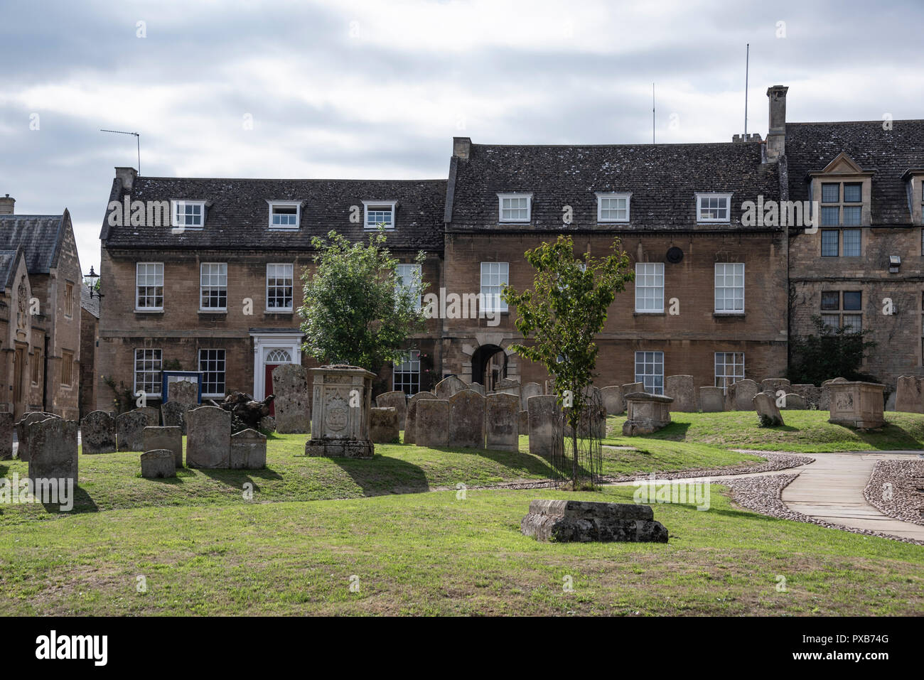 San Pietro sagrato, Oundle, Northamptonshire, Inghilterra Foto Stock