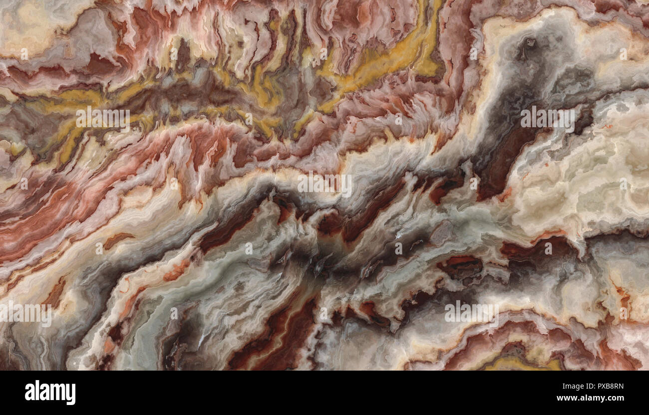 Colorato Onyx pattern astratti. Texture e background. illustrazione di marmo. Bellezze naturali Foto Stock