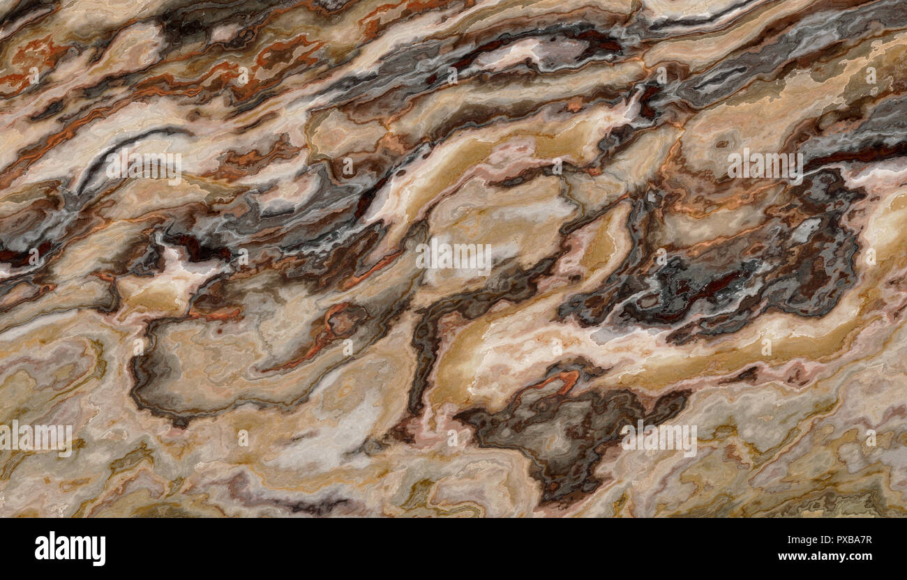 Il miele Onyx pattern astratti. Texture e background. illustrazione di marmo. Bellezze naturali Foto Stock