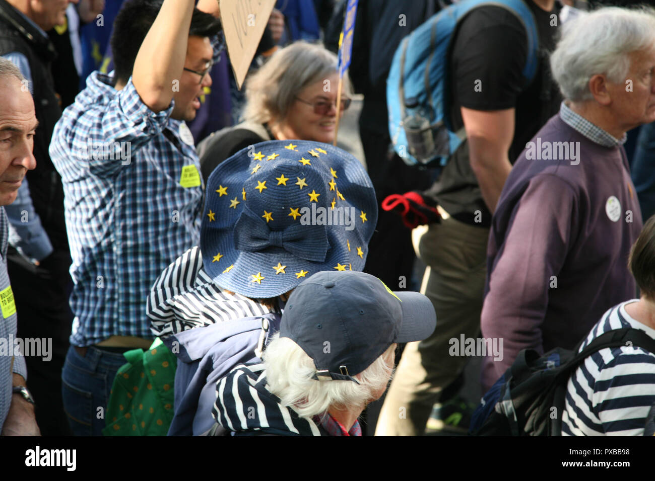 I popoli votare su Brexit - Londra Ottobre 2018 Foto Stock