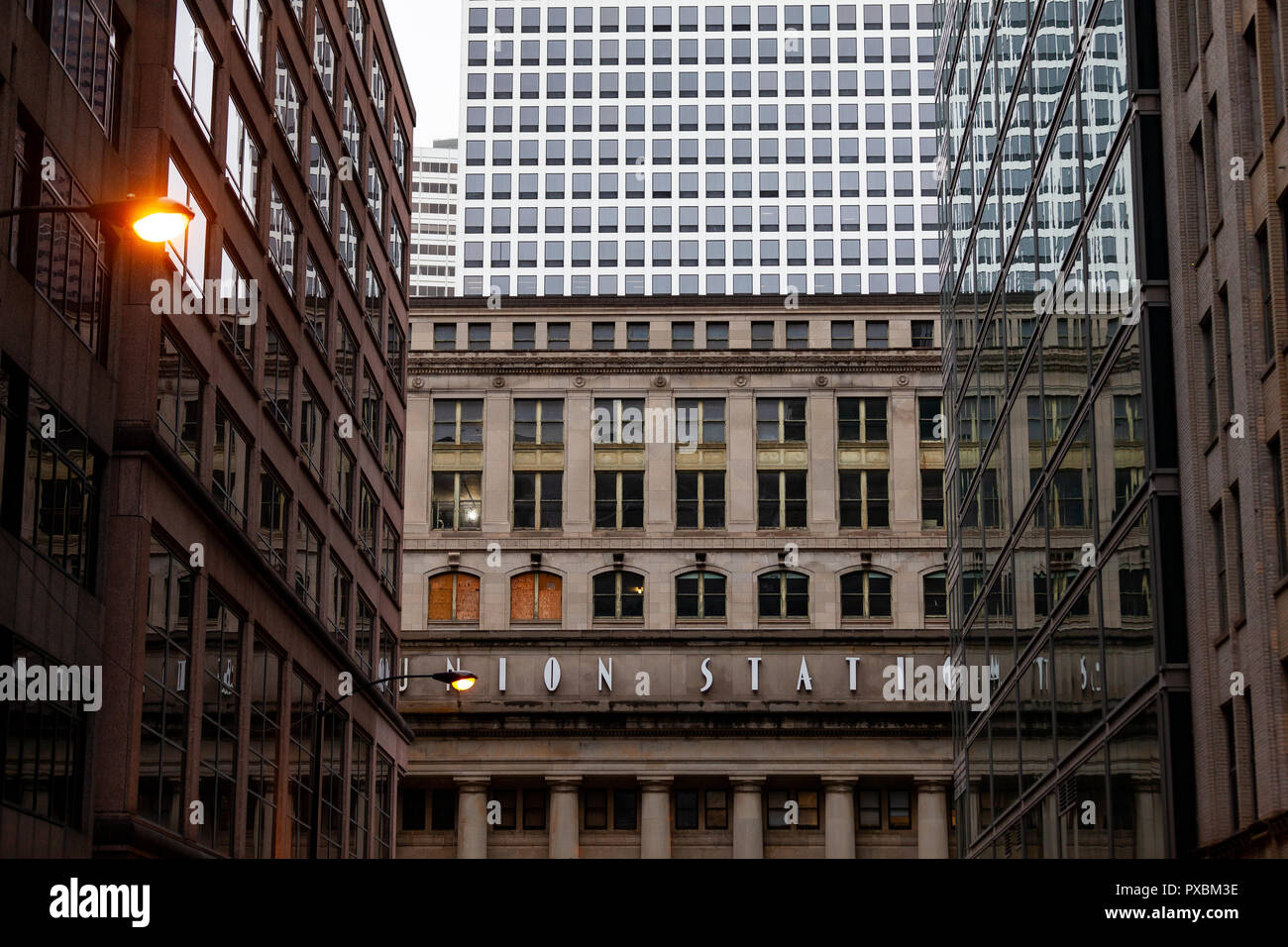 Stazione ferroviaria Union in Chicago, Stati Uniti d'America Foto Stock