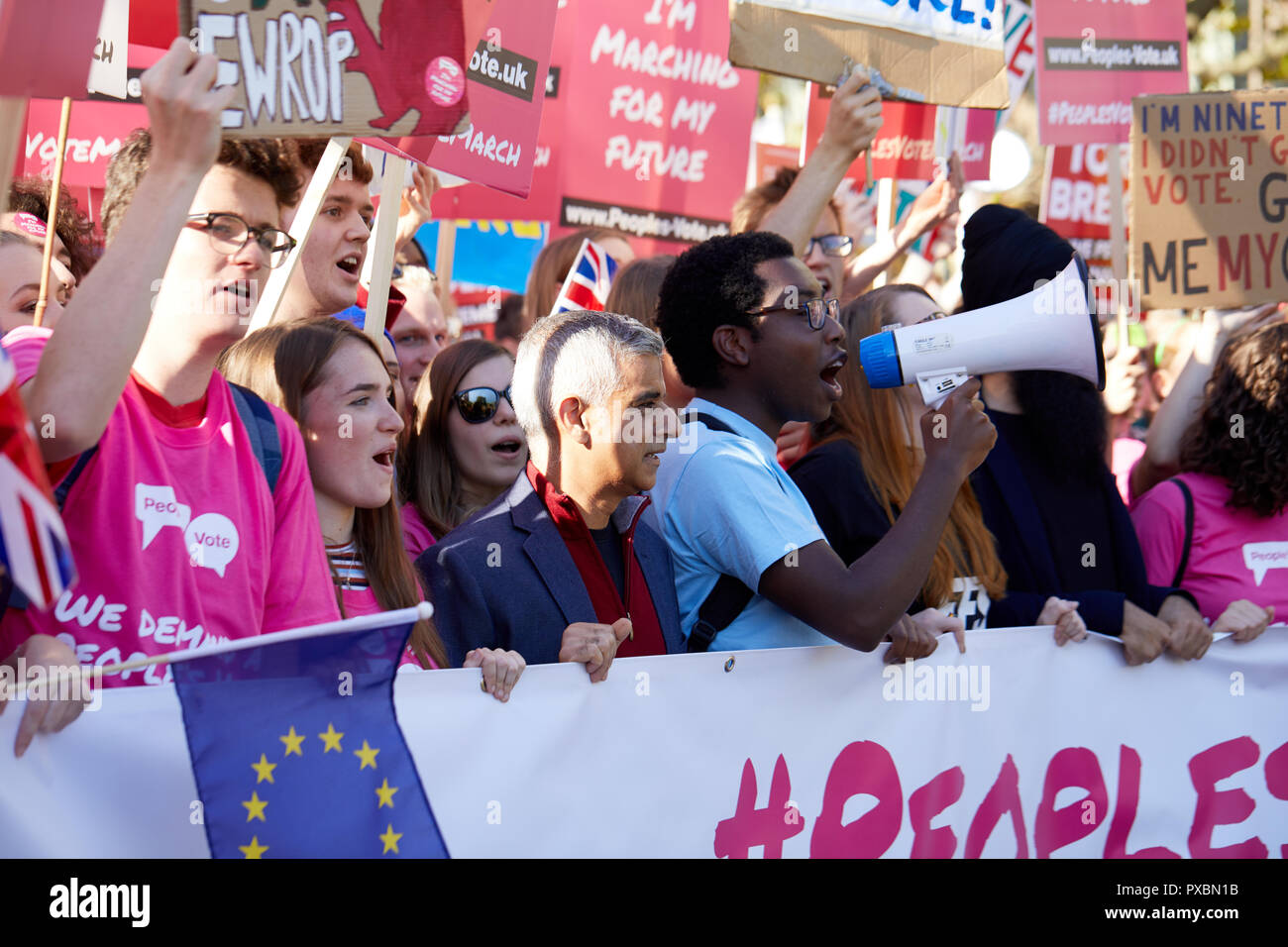 Londra, Regno Unito. Xx oct, 2018. Il sindaco di Londra Sadiq Khan al voto popolare marzo Credito: Kevin J. Frost/Alamy Live News Foto Stock