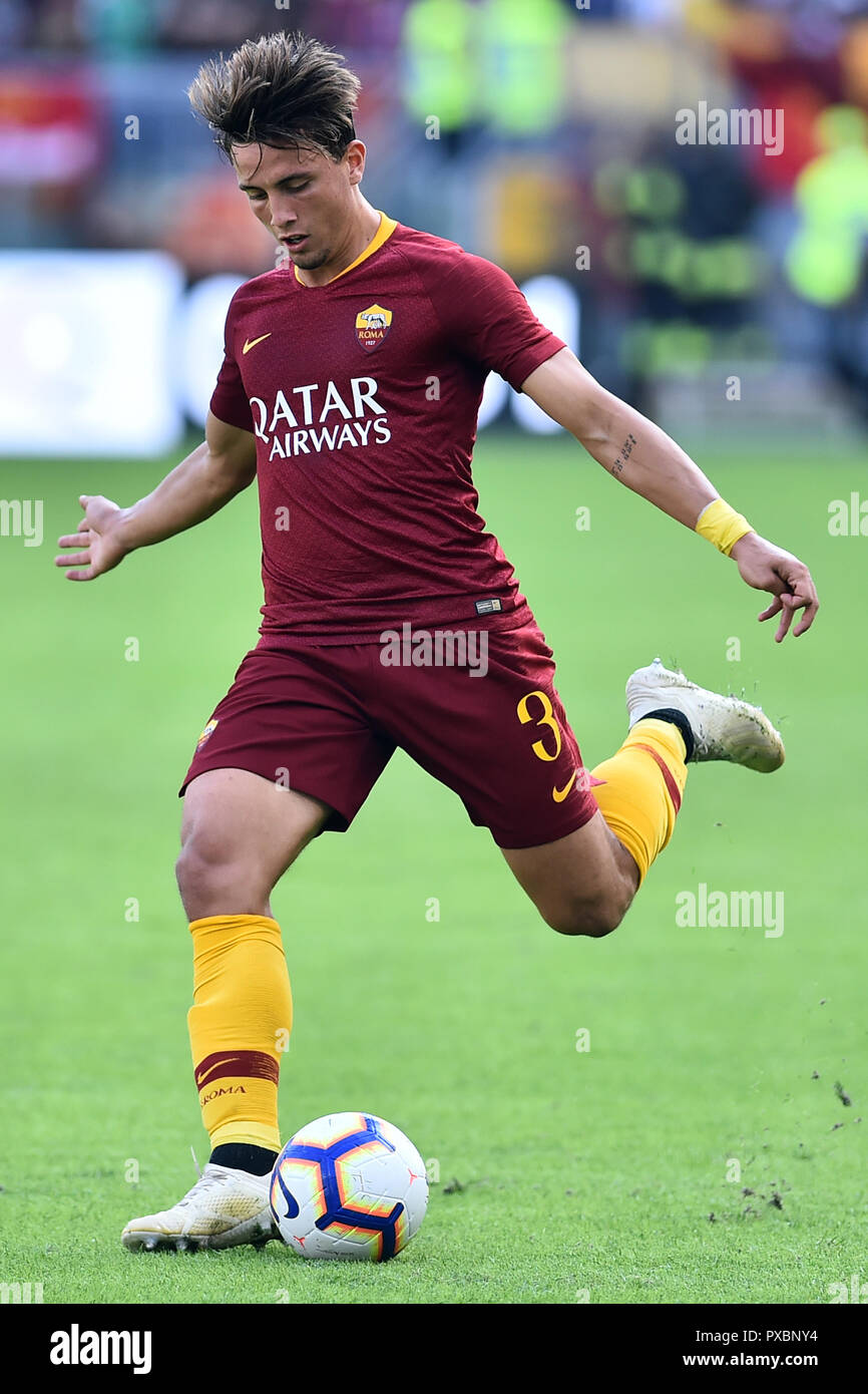 Roma, Italia. Xx oct, 2018. Campionato di calcio di Serie A-Roma vs Spal-Rome 20-10-2018 nella foto Luca Pellegrini Foto fotografo01 Credit: Indipendente Agenzia fotografica/Alamy Live News Foto Stock