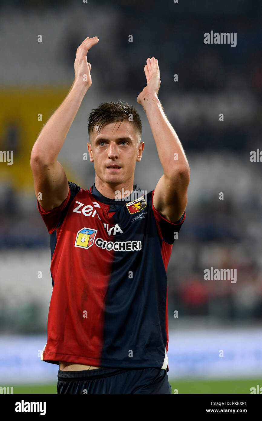 GENOVA - NOV 10, 2018: 9 Krzysztof Piatek. C.F.C Genoa - SSC