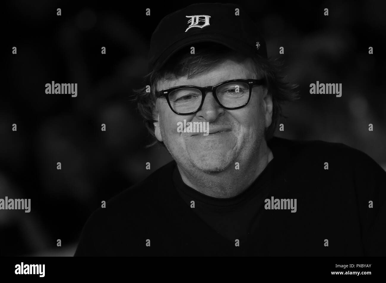 20 ottobre 2018- Roma, Italia - il regista Michael Moore sul tappeto rosso di Roma Film Fest 2018.Credit Immagine: © Evandro Inetti tramite filo di ZUMA) Credito: Evandro Inetti/ZUMA filo/Alamy Live News Foto Stock