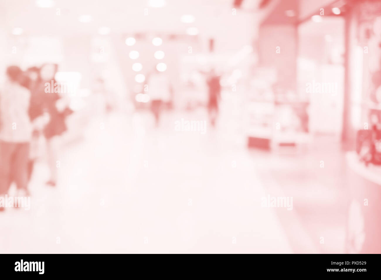 Abstract in shopping mall store sfondo sfocato Foto Stock