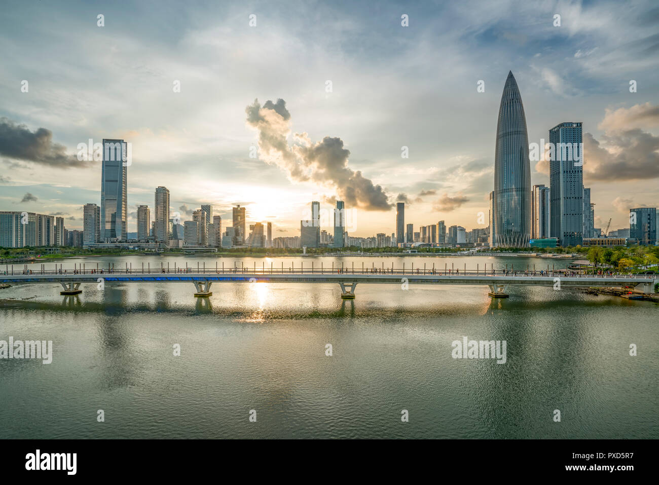 Il talento di Shenzhen parco paesaggio Foto Stock