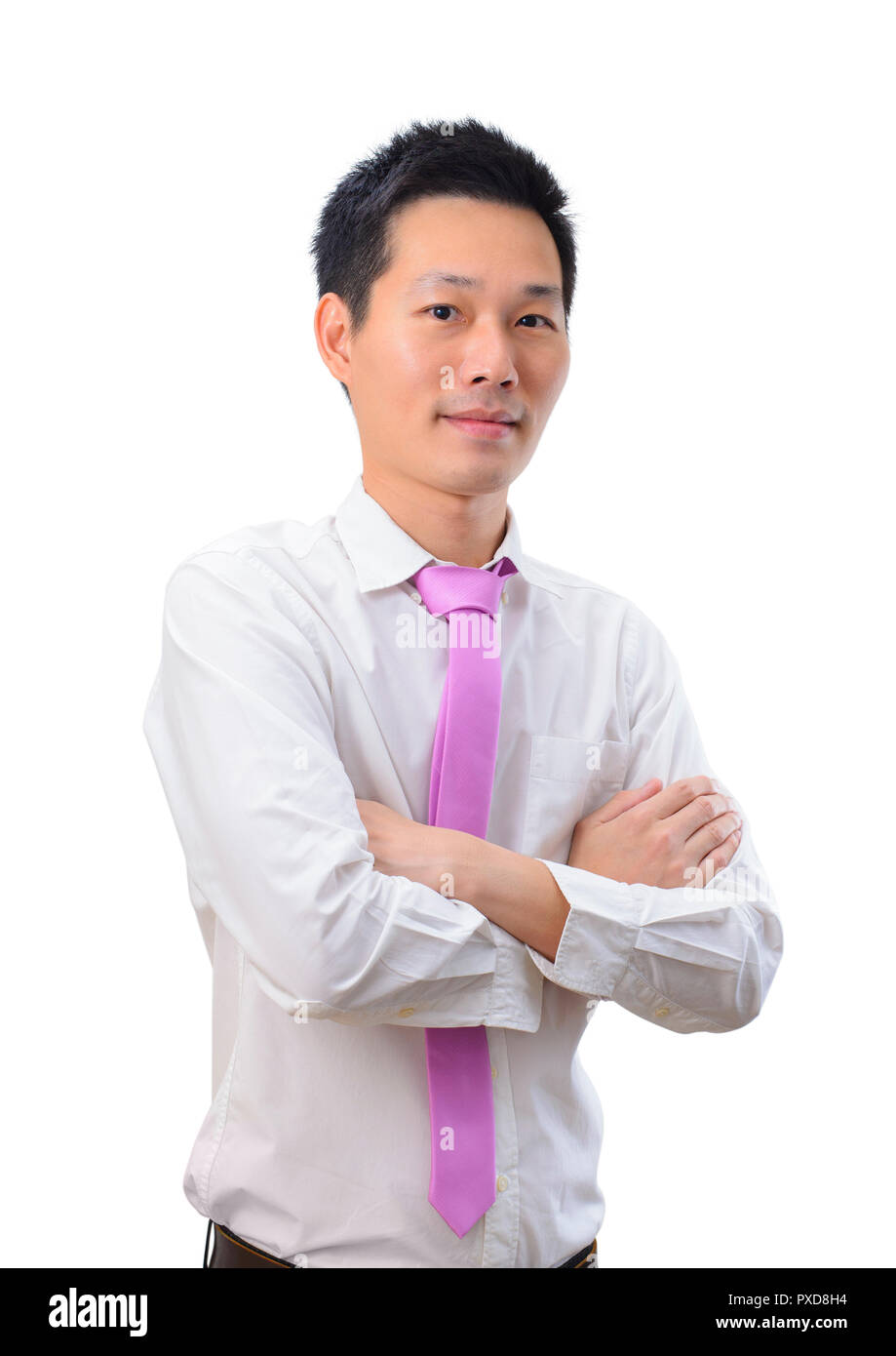 Ritratto di bello Asian giovane casual abbigliamento business Foto Stock