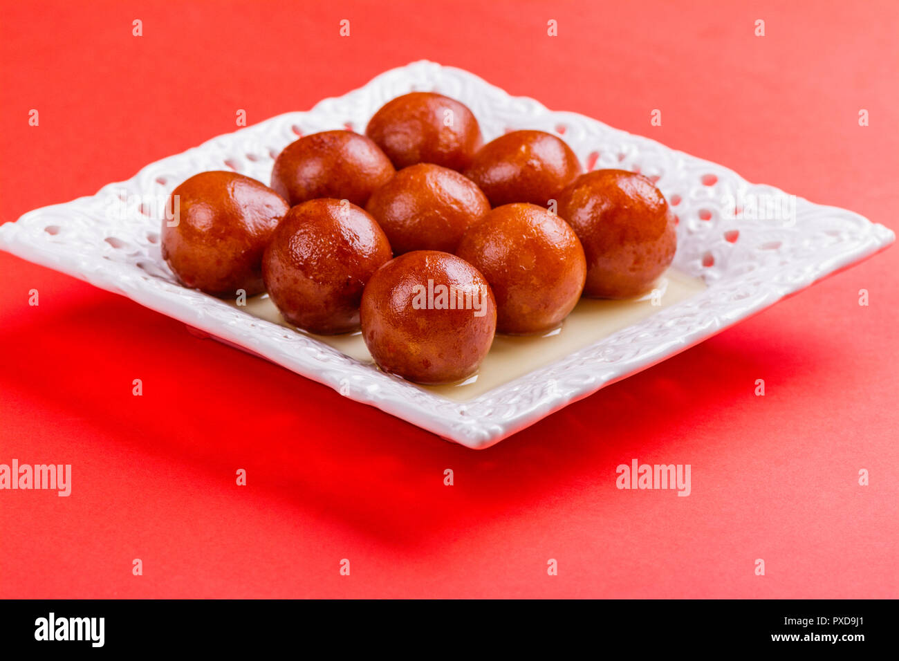 Gulab Jamun - indiano piatto dolce Foto Stock