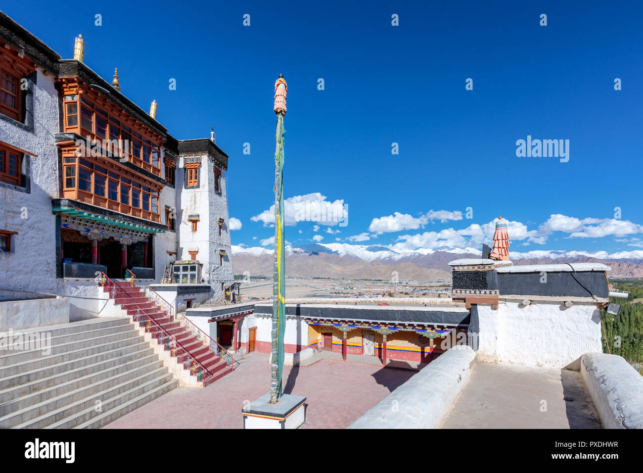 Spituk Gompa, distretto di Leh, Ladakh, India Foto Stock