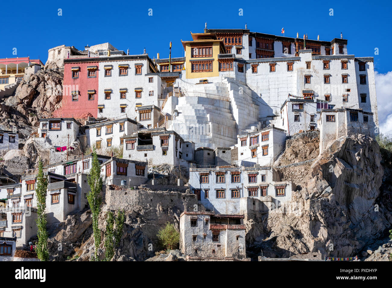 Monastero di Spituk o Spituk Gompa, Ladakh, India Foto Stock