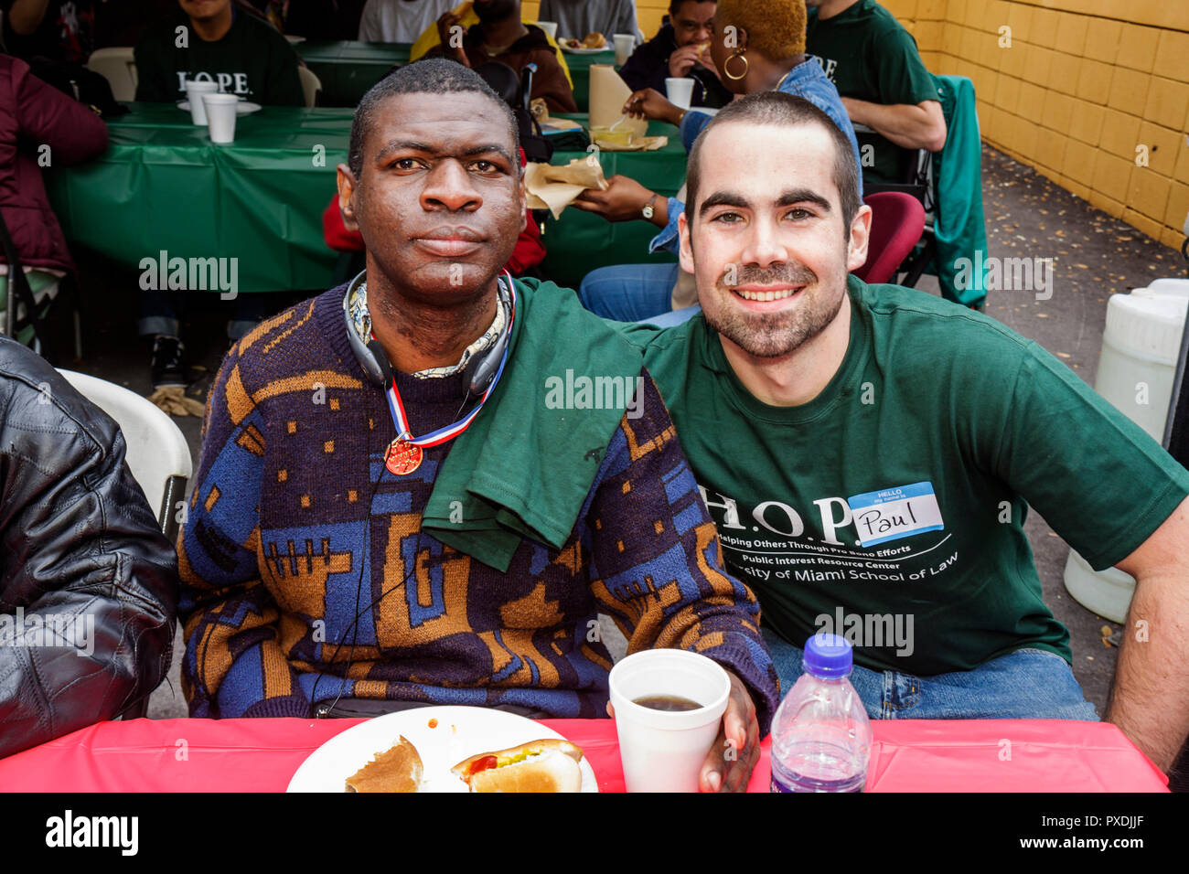 Miami Florida,Association for Development of Exceptional,ADE,MLK,Martin Luther King,Day Carnival,develmentally disabled,mental,mental,fisicamente,p Foto Stock