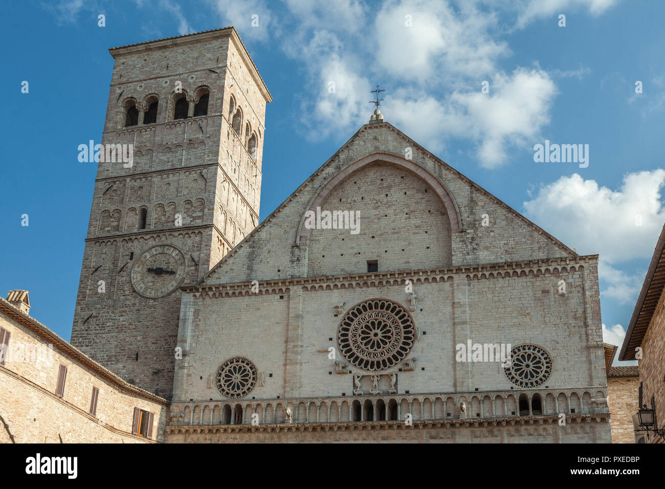 Chiesa di San Rufino, assisi, Perugia, Umbria, Italia Foto Stock