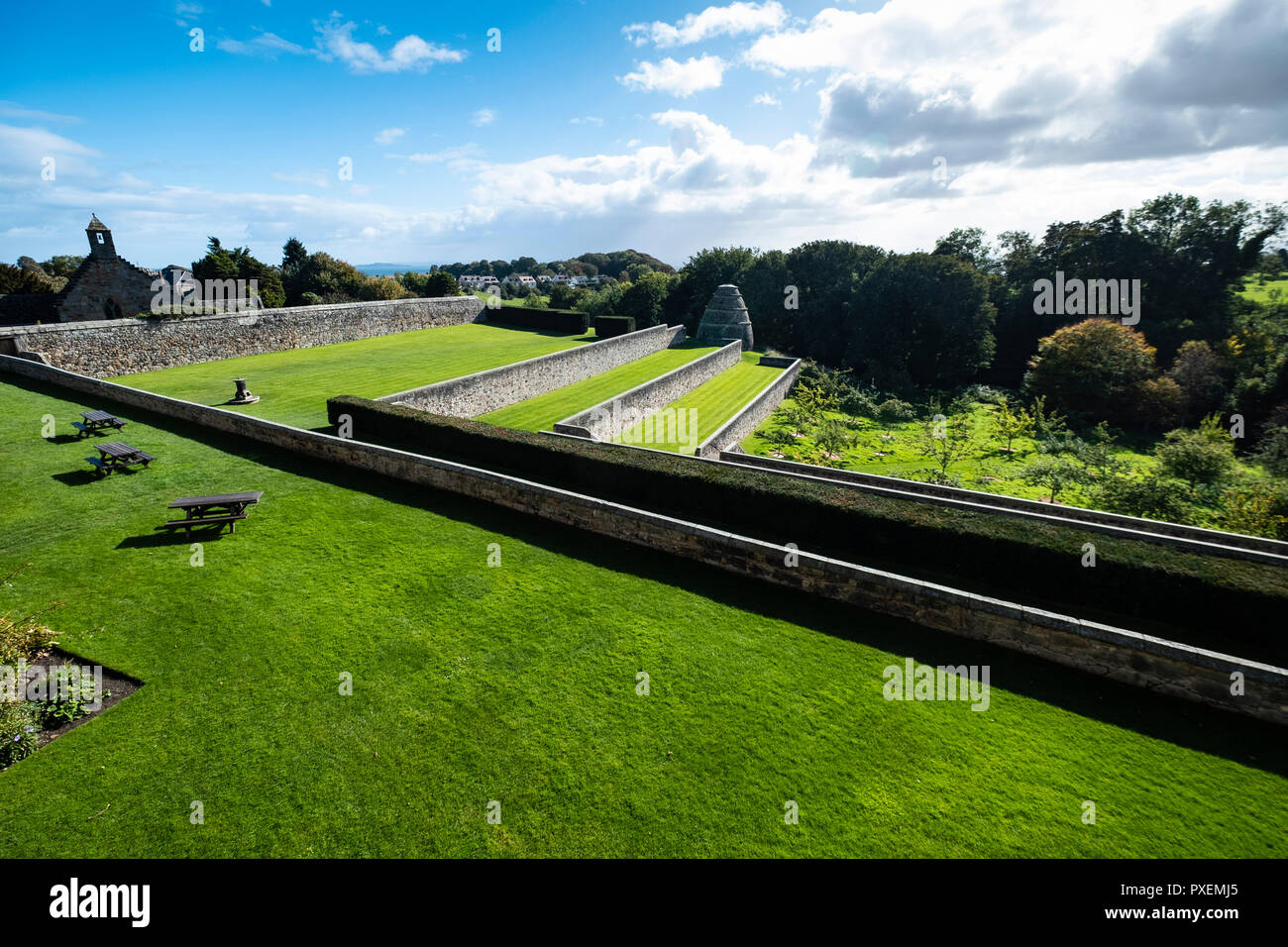 Aberlour Giardini di Castello, Fife, Scozia (nei pressi di Edimburgo) Foto Stock