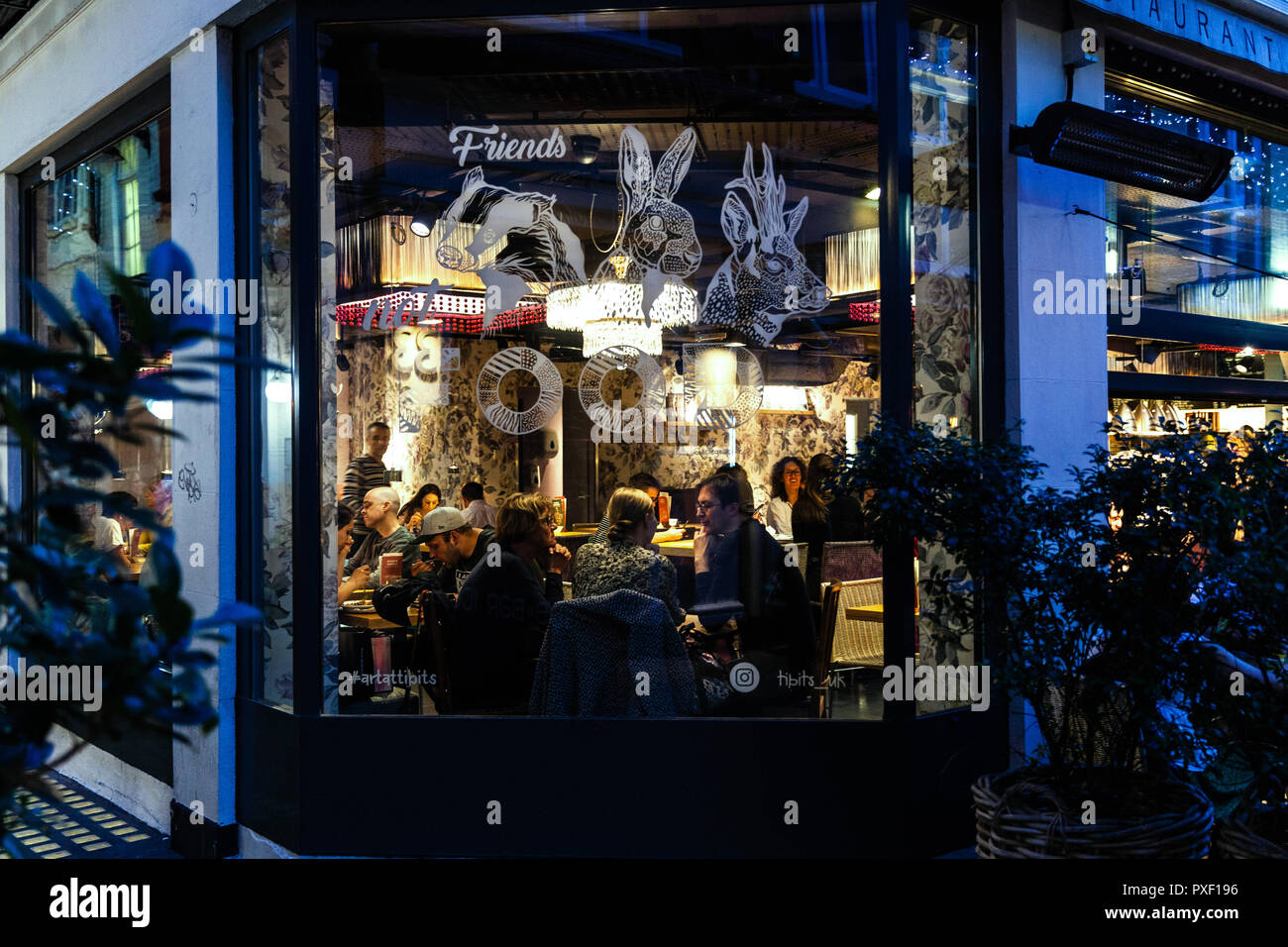 Tibits vegetariane e vegane ristorante, Heddon Street, London W1B, Inghilterra, Regno Unito. Foto Stock