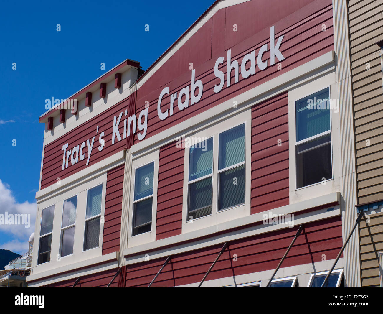 Re Tracys Crab Shack di Juneau Foto Stock
