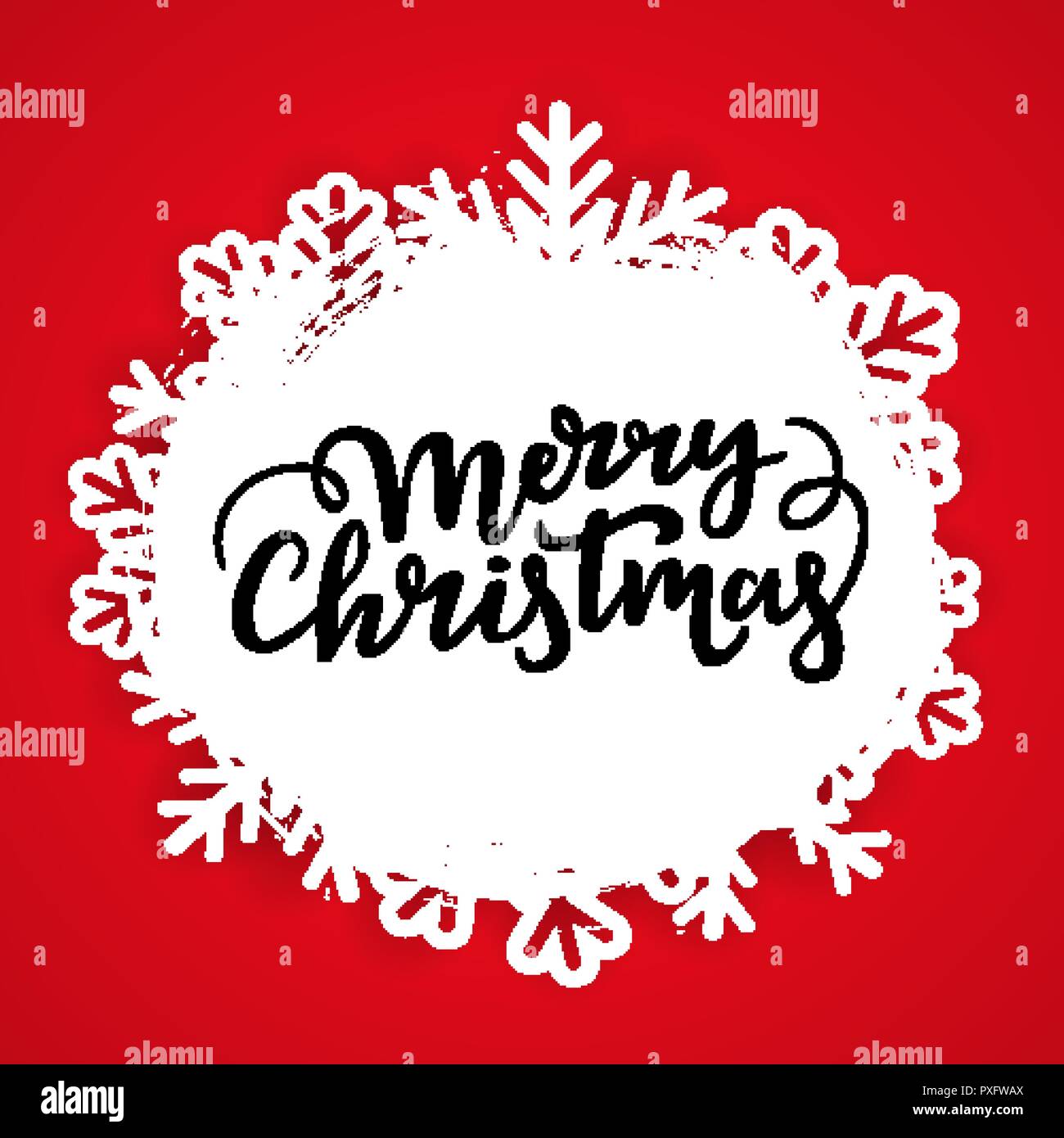 Festive winter card modello dello sfondo. Merry Christmas testo. Illustrazione Vettoriale