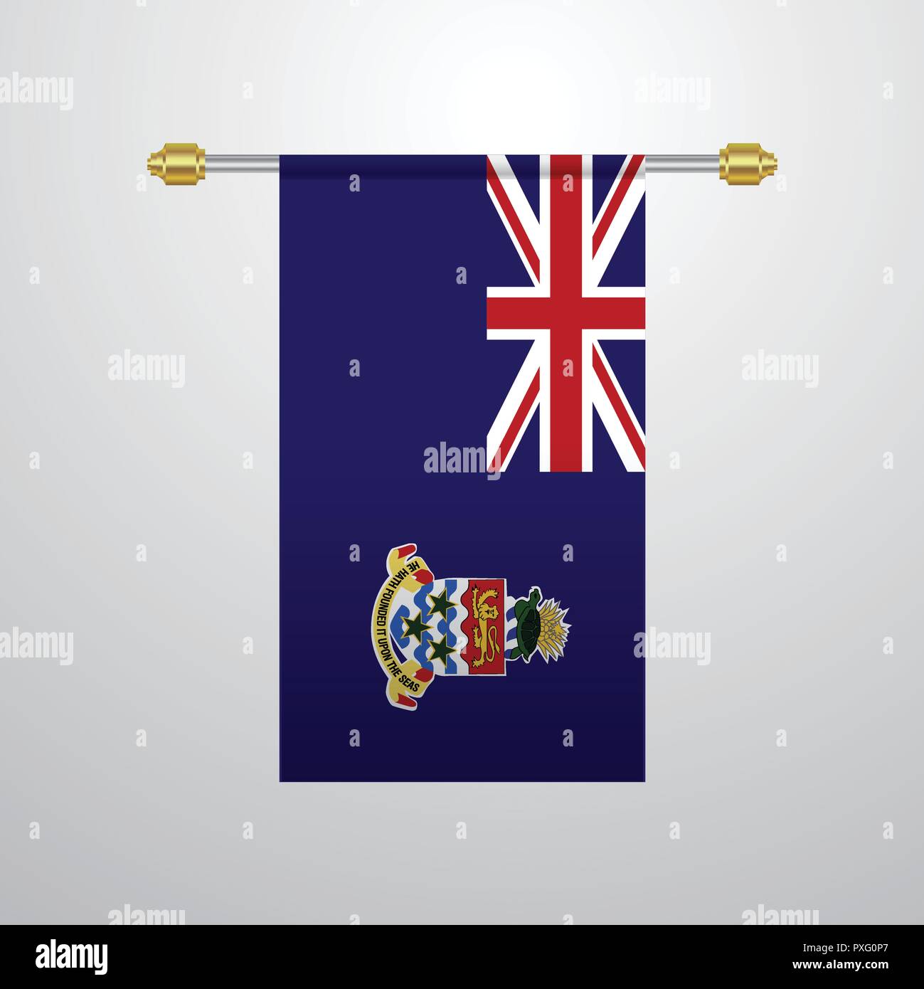 Bandiera Da Tavolo Isole Cayman 15x10cm - Con Asta E Base, Poliestere - Foto 7