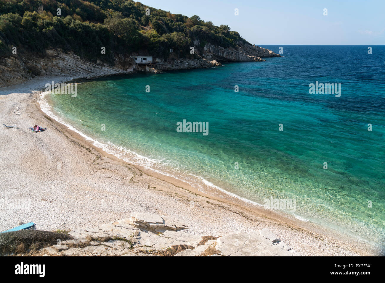 Spiaggia Del Monastero Zwischen Saranda Und Ksamil Albanien