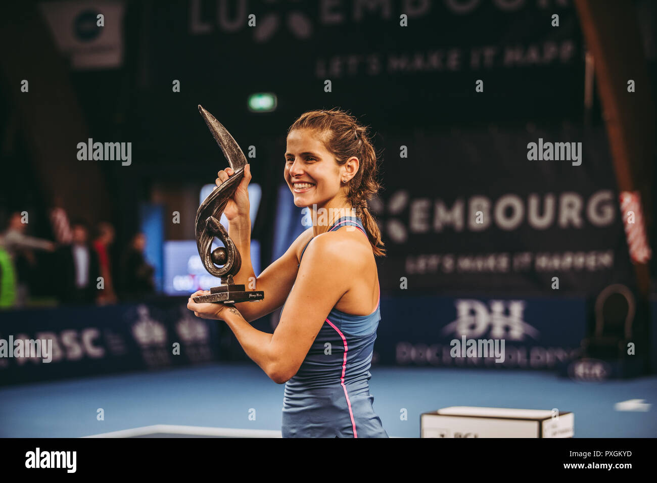 Lussemburgo/LUSSEMBURGO - Ottobre 20th, 2018: WTA BGL BNPPARIBAS Lussemburgo aperto - partita finale tra Julia Görges e belinda Bencic Foto Stock