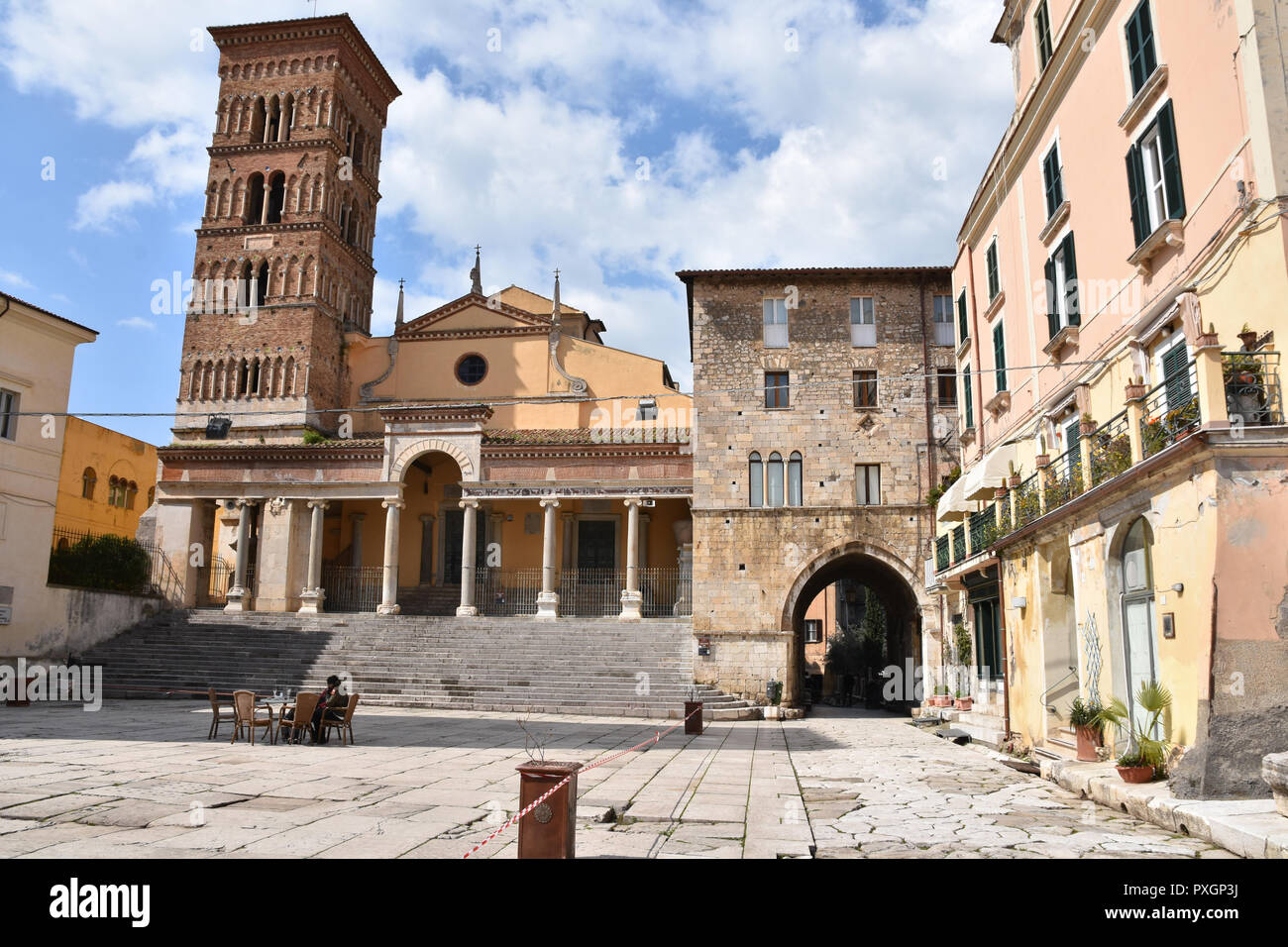 La piccola città del centro Italia sono ricchi di storia e tradizioni Foto Stock