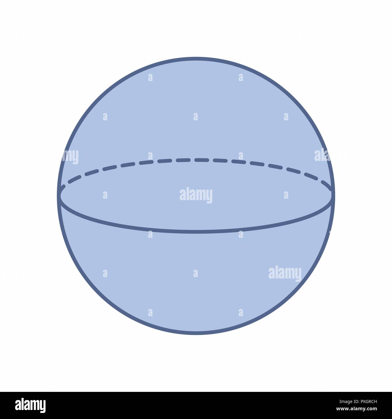 L'illustrazione di un ambito isolato su sfondo bianco Illustrazione Vettoriale